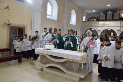 Novokněžské požehnání O. Martina a vítání jáhna Jiřího