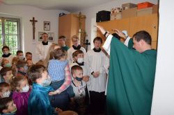 Novokněžské požehnání O. Martina a vítání jáhna Jiřího
